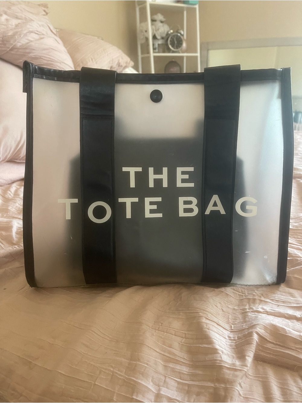 The Tote Bag Clear Black-Trim Men's Tote
